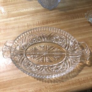 Elegant Clear Glass Serving Tray